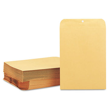 Quality Park™ Clasp Envelope, #90, Square Flap, Clasp-gummed Closure, 9 X 12, Brown Kraft, 100-box freeshipping - TVN Wholesale